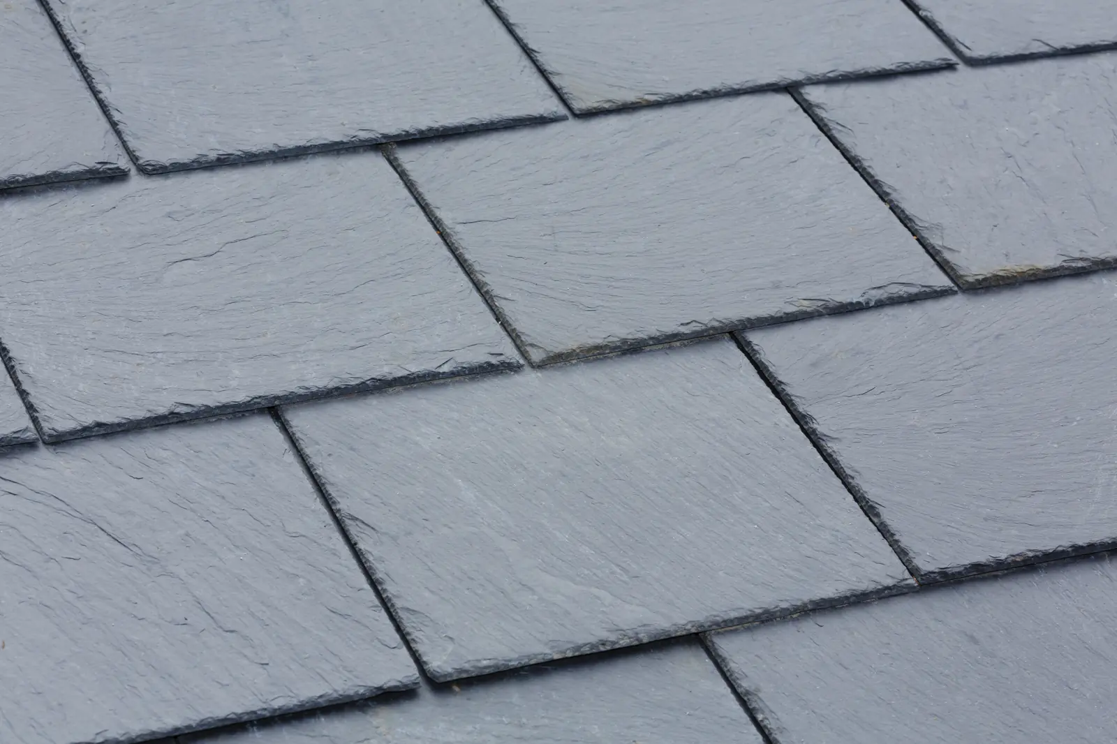 Natural slate roof tiles